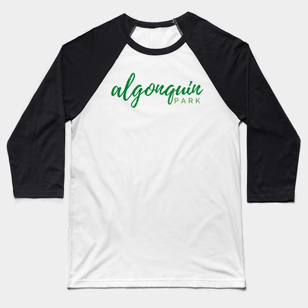 Algonquin Park Baseball T-Shirt by stickersbyjori